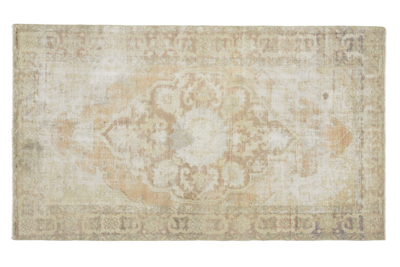 Handmade Vintage Oushak Area Rug