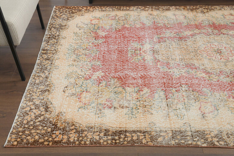 Handmade Vintage Large Area Rug