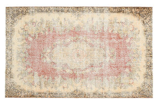 Handmade Vintage Large Area Rug - Thumbnail