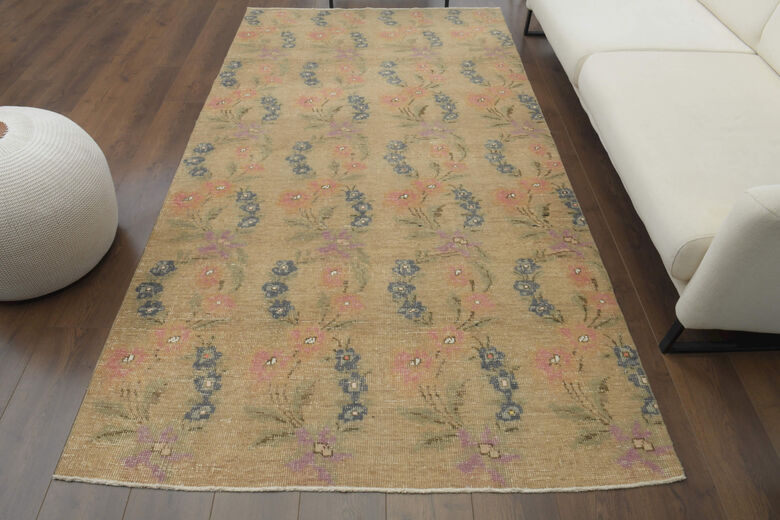 Handmade Vintage Large Area Rug