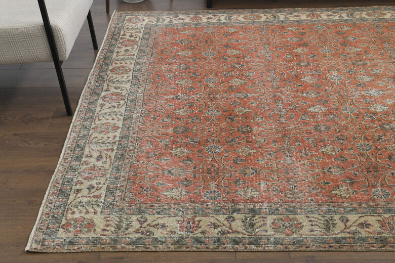 Handmade Vintage Large Area Rug