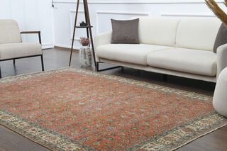 Handmade Vintage Large Area Rug - Thumbnail