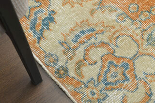 Handmade Vintage Large Area Rug - Thumbnail