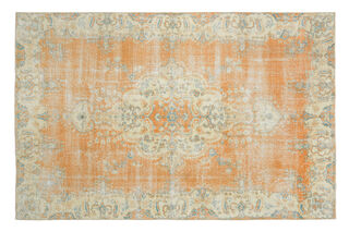 Handmade Vintage Large Area Rug - Thumbnail