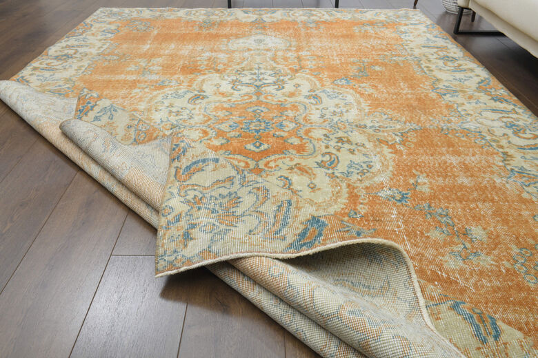 Handmade Vintage Anatolian Area Rug