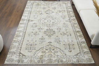 Handmade Vintage Large Area Rug - Thumbnail