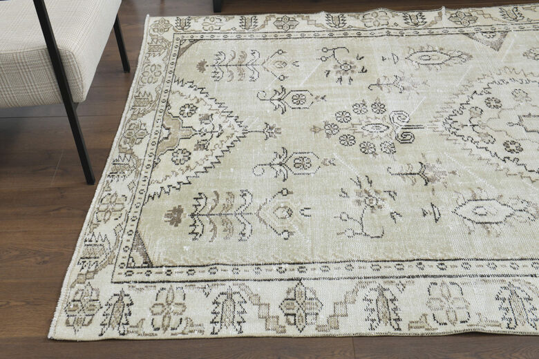 Handmade Vintage Large Area Rug