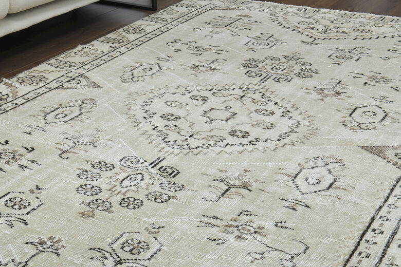 Handmade Vintage Large Area Rug