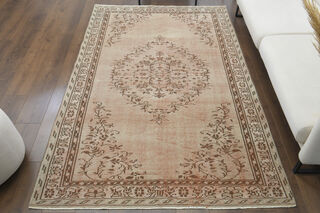 Handmade Vintage Large Area Rug - Thumbnail