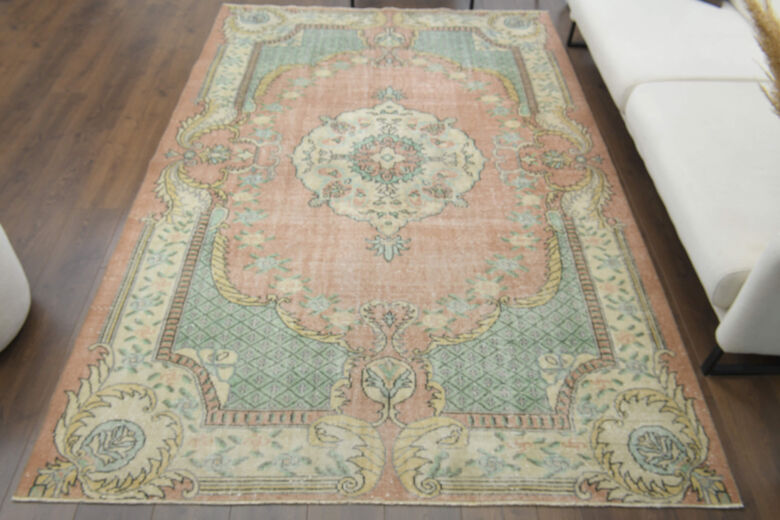 Handmade Vintage Large Area Rug