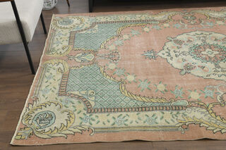 Handmade Vintage Large Area Rug - Thumbnail