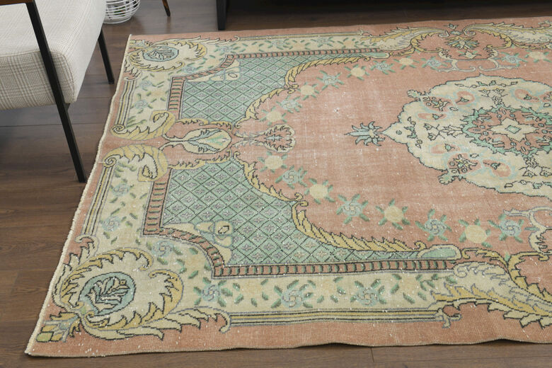 Handmade Vintage Large Area Rug