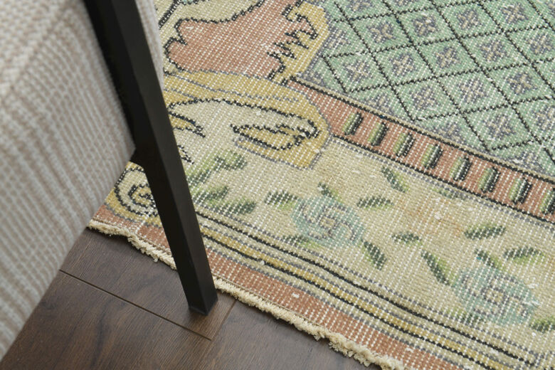 Handmade Vintage Large Area Rug