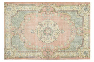 Handmade Vintage Large Area Rug - Thumbnail