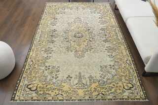 Handmade Vintage Large Area Rug - Thumbnail