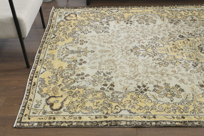 Handmade Vintage Large Area Rug