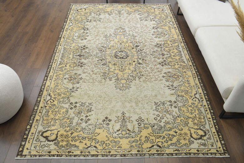 Handmade Vintage Anatolian Area Rug