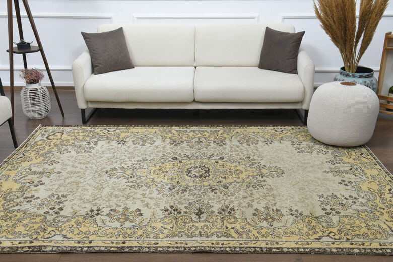 Handmade Vintage Anatolian Area Rug