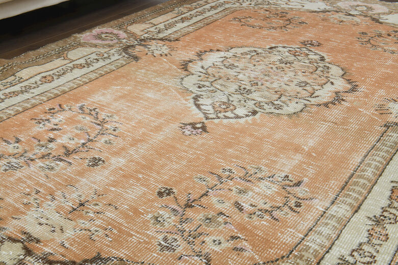 Handmade Vintage Large Area Rug