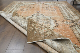 Handmade Vintage Large Area Rug - Thumbnail