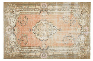 Handmade Vintage Large Area Rug - Thumbnail