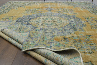 Handmade Vintage Large Area Rug - Thumbnail