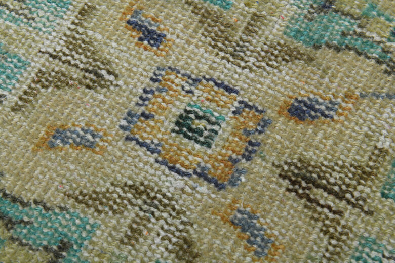 Yellow Anatolian Vintage Area Rug