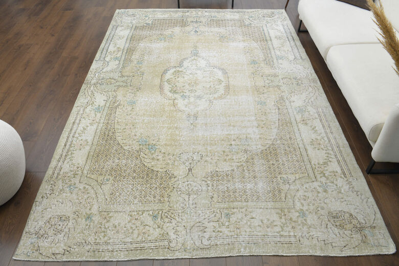 Handmade Vintage Large Area Rug