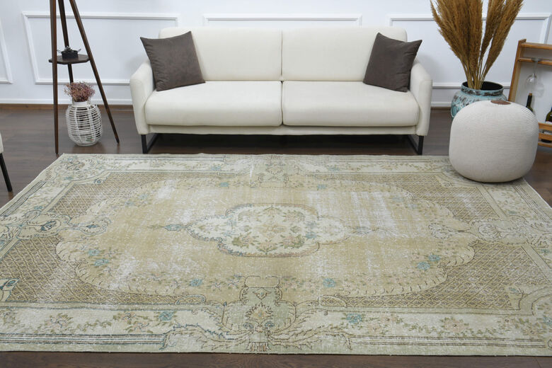 Handmade Vintage Anatolian Area Rug