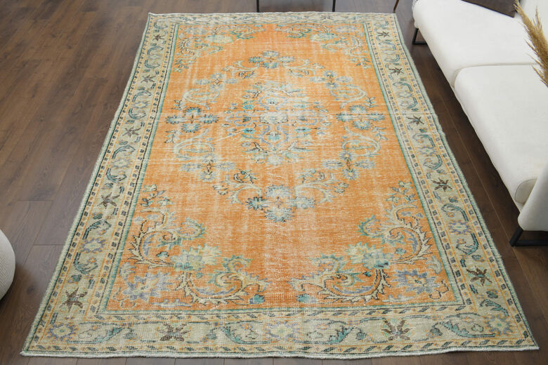 Handmade Vintage Large Area Rug