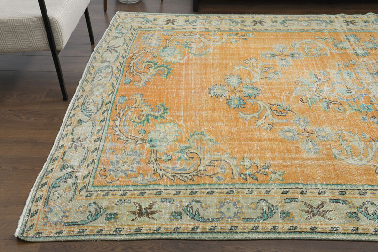 Handmade Vintage Large Area Rug