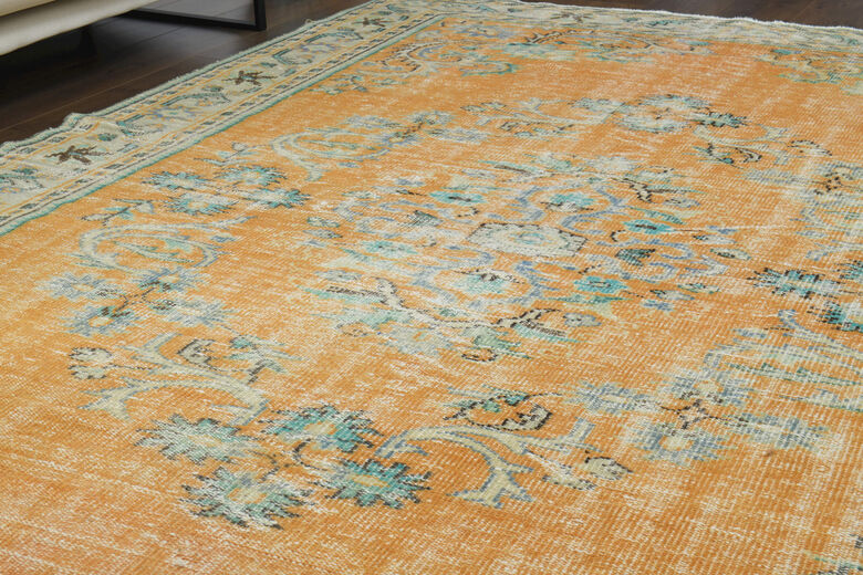 Handmade Vintage Large Area Rug