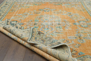 Handmade Vintage Large Area Rug - Thumbnail