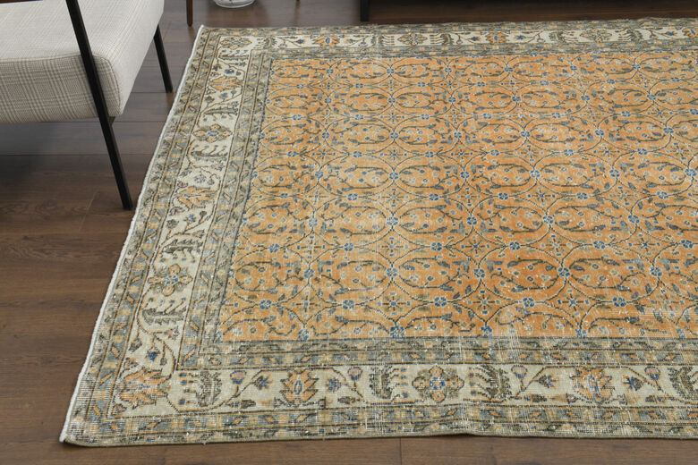 Handmade Vintage Large Area Rug