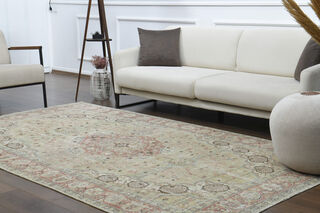 Handmade Vintage Large Area Rug - Thumbnail