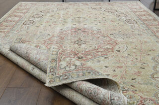 Handmade Vintage Large Area Rug - Thumbnail