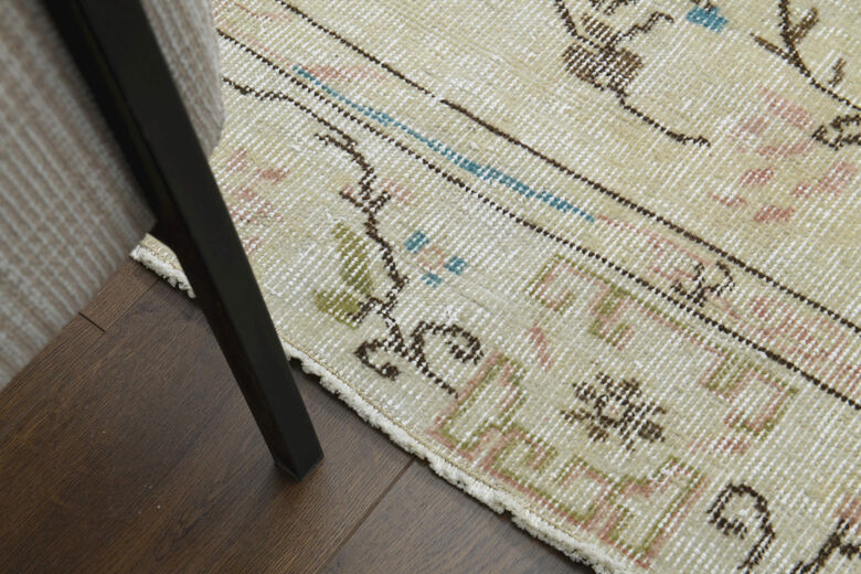 Handmade Vintage Large Area Rug