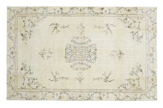 Handmade Vintage Oushak Area Rug - Thumbnail