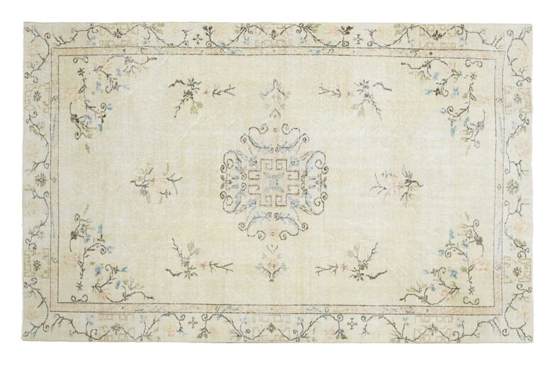 Handmade Vintage Oushak Area Rug