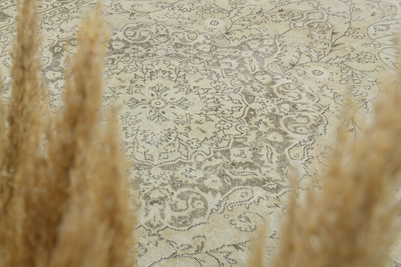 Handmade Vintage Oushak Area Rug