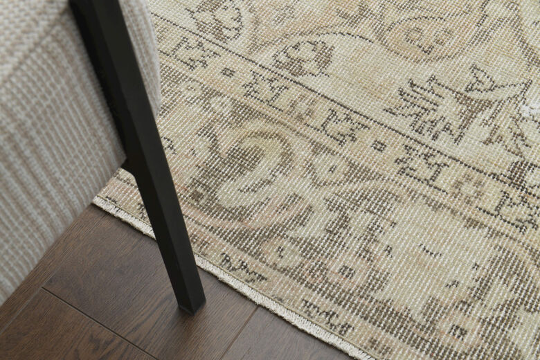 Handmade Vintage Oushak Area Rug
