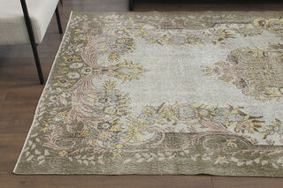 Handmade Vintage Area Anatolian Rug - Thumbnail