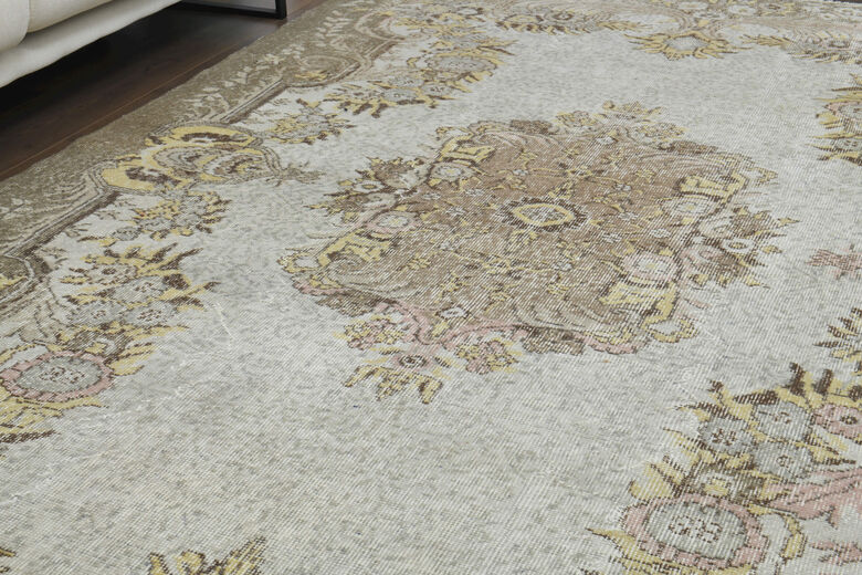 Handmade Vintage Area Anatolian Rug