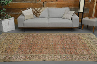 Handmade Vintage Floral Area Rug - Thumbnail