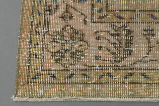 Handmade Vintage Floral Area Rug - Thumbnail