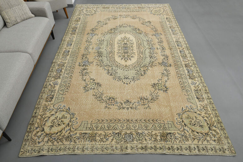 Handmade Vintage Large Area Rug