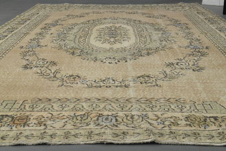 Handmade Vintage Large Area Rug