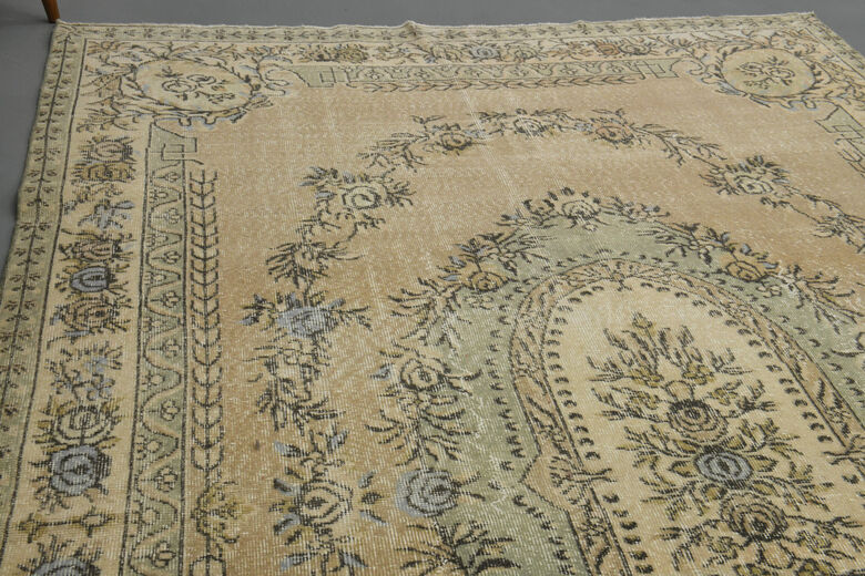 Handmade Vintage Large Area Rug