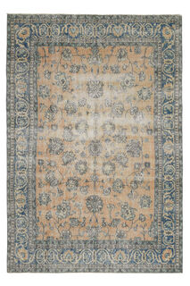 Handmade Vintage Large Area Rug - Thumbnail