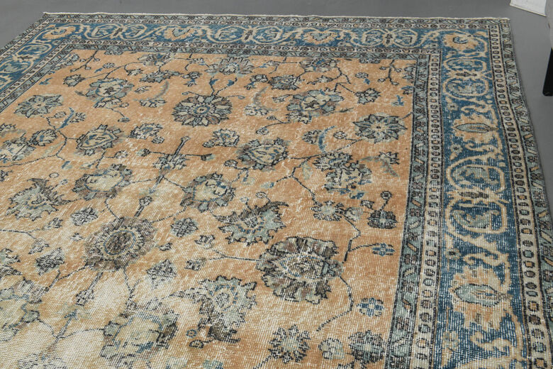 Handmade Vintage Large Area Rug